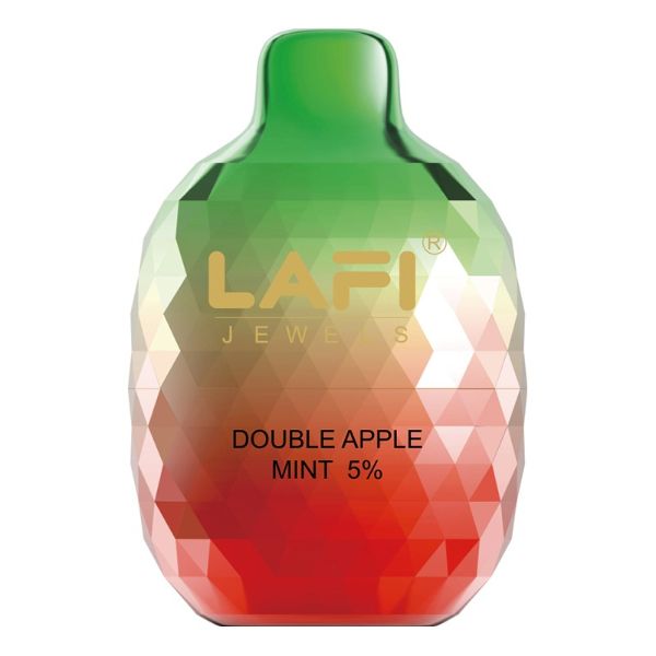LAFI Jewels 6500 Puffs Rechargeable Vape Disposable 13mL 10 Pack Best Flavor Double Apple Mint
