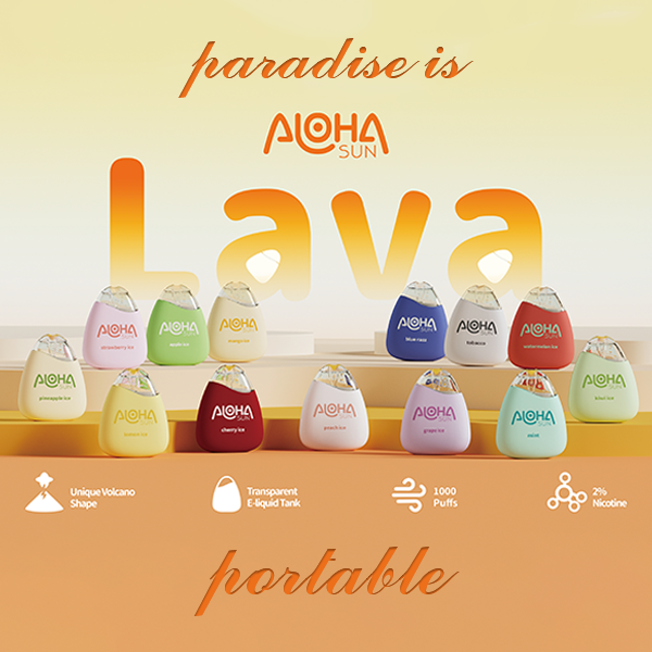 Best Deals Aloha Sun Lava 1000 Puffs Disposable 2% 2mL