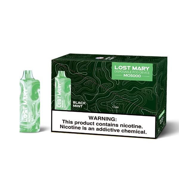 Lost Mary MO5000 4% Disposable Vape 10mL Black Mint