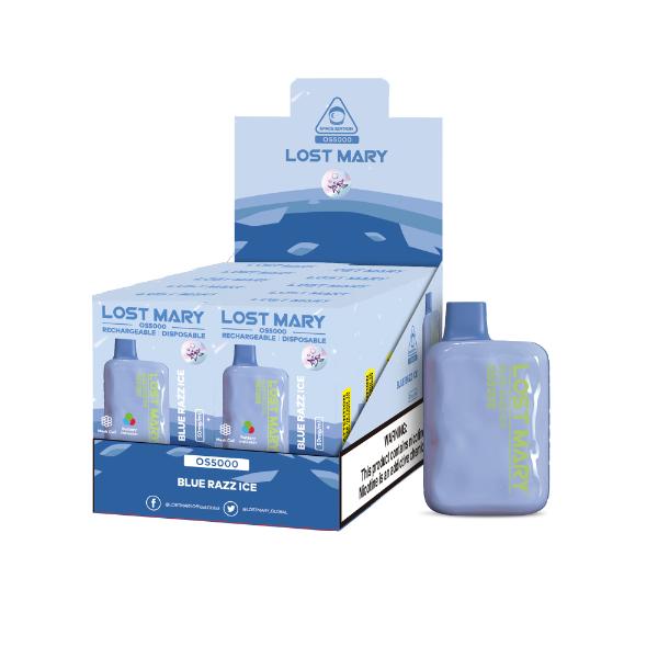 Best Deal Lost Mary OS5000 4% Disposable Vape 10mL Blue Razz Ice
