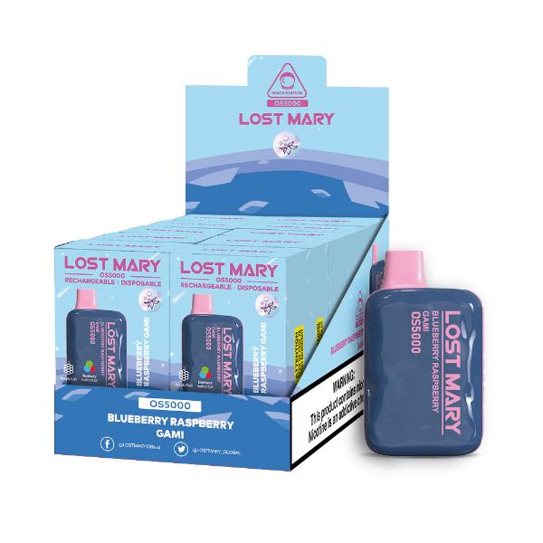 Best Deal Lost Mary OS5000 4% Disposable Vape 10mL Blueberry Raspberry Gami
