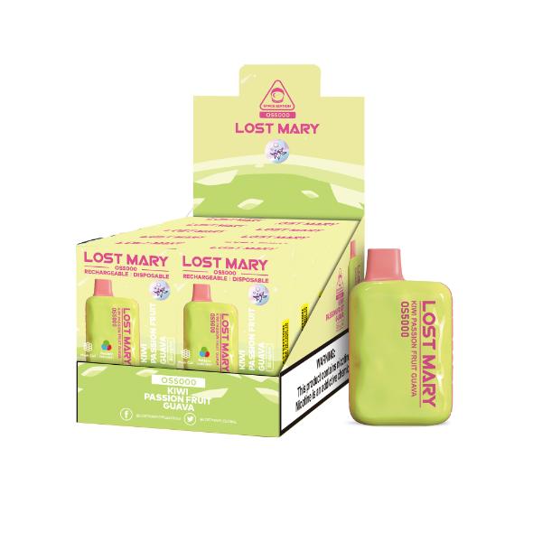 Best Deal Lost Mary OS5000 4% Disposable Vape 10mL Kiwi Passion Fruit Guava