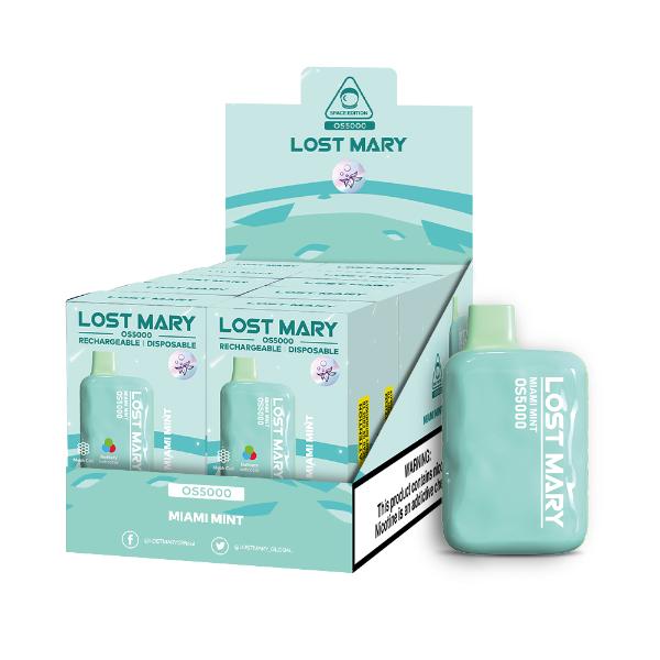 Best Deal Lost Mary OS5000 4% Disposable Vape 10mL Miami Mint