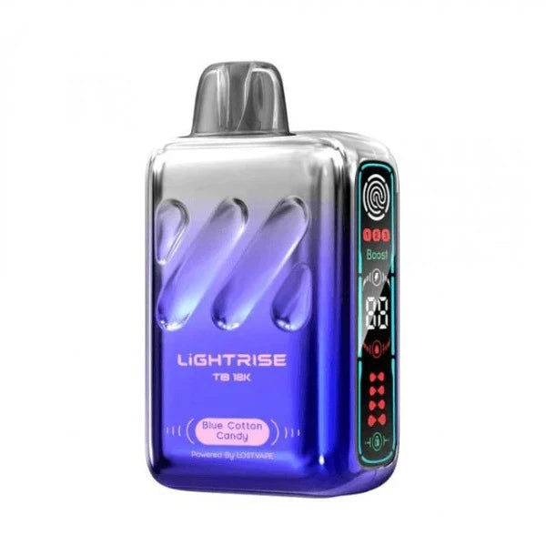 Best Deal Lost Vape Lightrise TB 18K Disposable Vape 18mL Blue Cotton Candy
