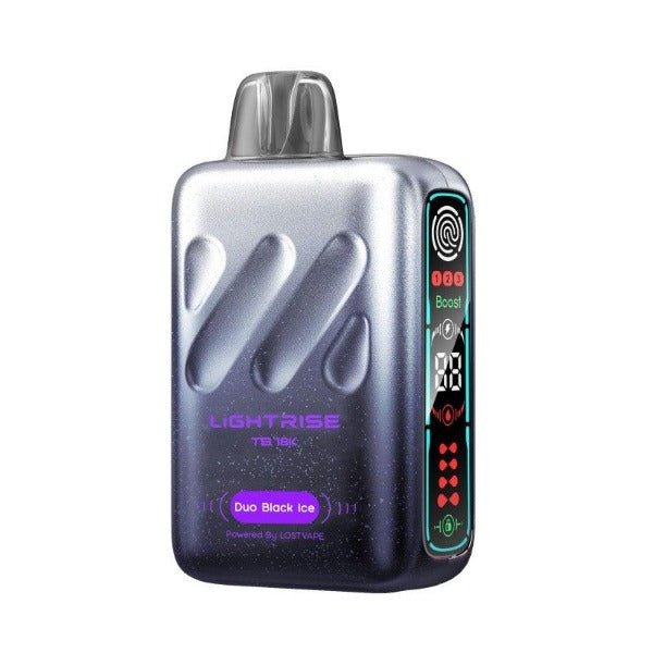 Best Deal Lost Vape Lightrise TB 18K Disposable Vape 18mL Duo Black Ice
