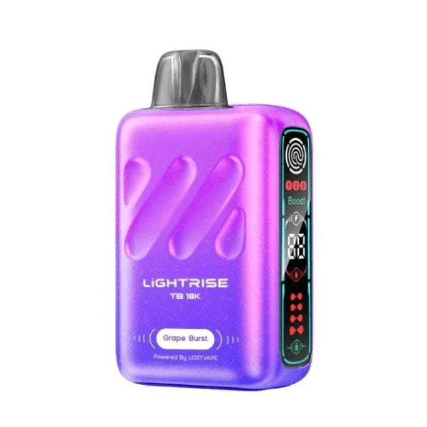 Best Deal Lost Vape Lightrise TB 18K Disposable Vape 18mL Grape Burst