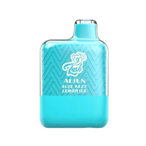 Lush Alien 6000 Puffs Disposable 10 Pack 15mL Best Flavor Blue Razz Lemon Ice