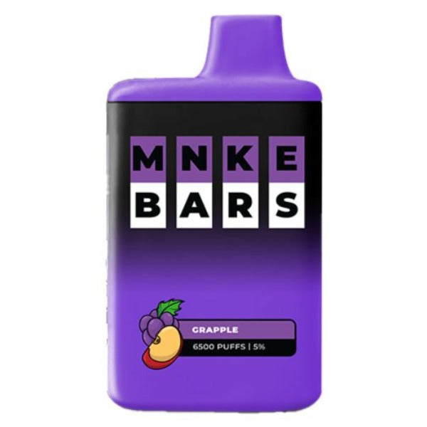 Best Deal MNKE Bars 6500 Puffs Disposable Vape Grapple