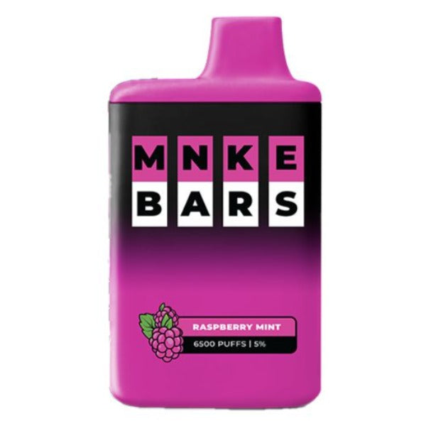 Best Deal MNKE Bars 6500 Puffs Disposable Vape Raspberry Mint