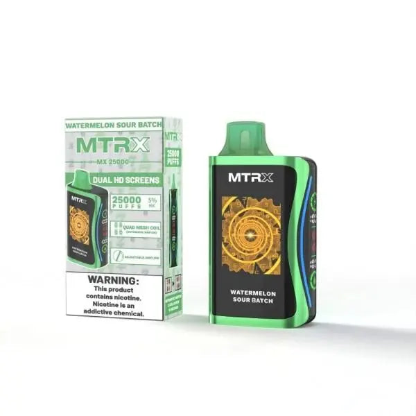 MTRX MX 25000 Rechargeable Disposable Vape 20mL 5 Pack