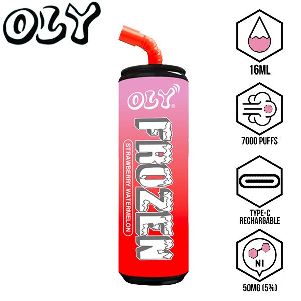 Oly Frozen 7000 Puffs Disposable-10-Pack Strawberry Watermelon