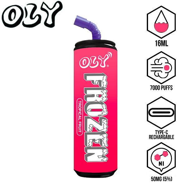 Oly Frozen 7000 Puffs Disposable-10-Pack Tropical Fruit