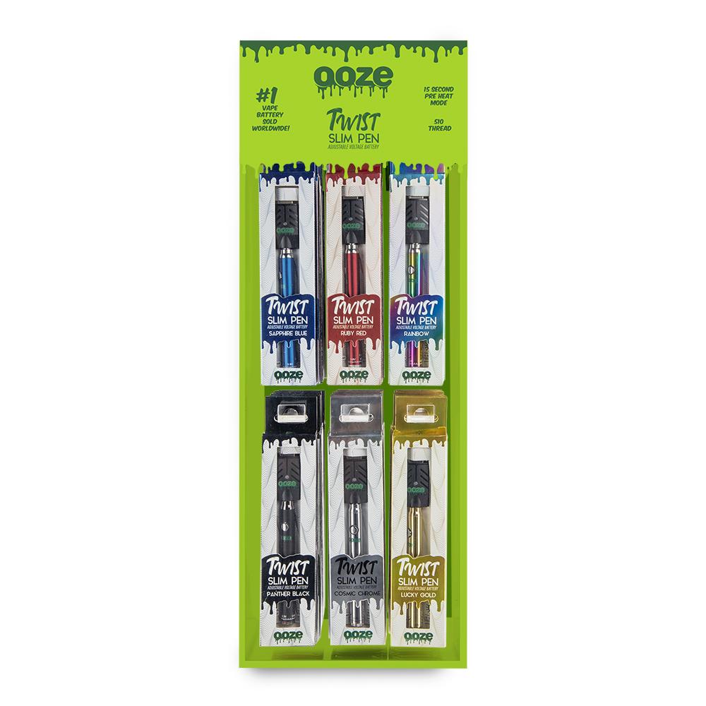 Ooze Slim Pen Twist Battery Display Wholesale