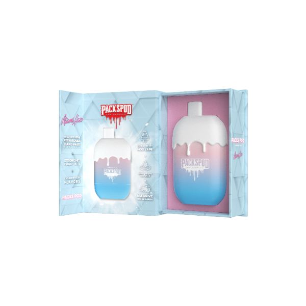 Packwoods Packspod 5000 Puff Disposable Vape 12mL Best Flavor Miami Haze
