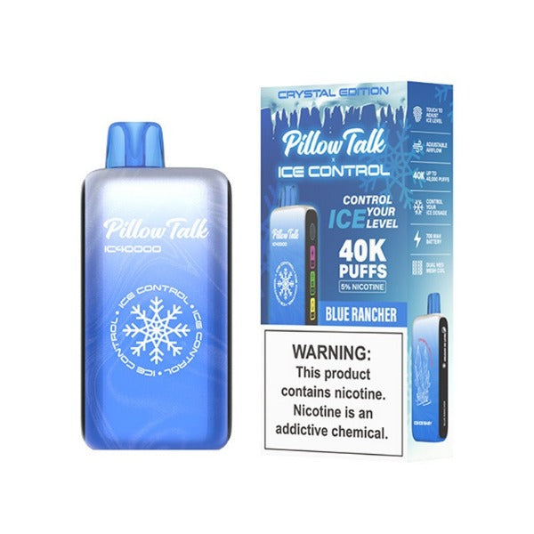 Best Deal Pillow Talk IC40000 Disposable Crystal Edition - Blue Rancher