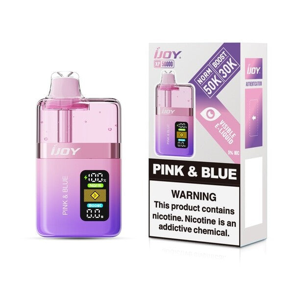 iJoy XP50K 50,000 Puffs Disposable Vape 5-Pack - Pink and Blue