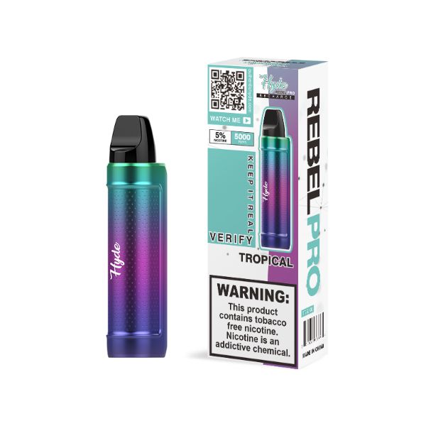 Hyde Rebel PRO 5000 Puffs Single Disposable Vape 11mL Best Flavor Tropical