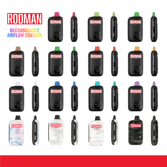 RODMAN 9100 Puffs Rechargeable Vape 10 Pack