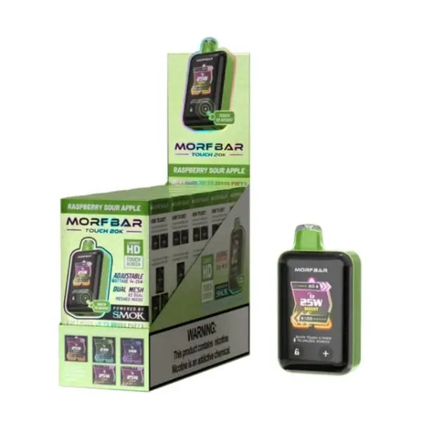Best Deal SMOK Morf Bar Touch 20k Rechargeable Disposable Vape - Raspberry Sour Apple