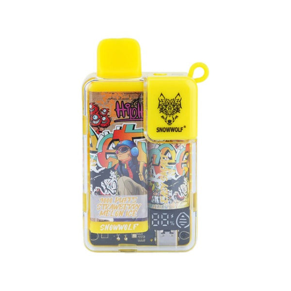 SnowWolf EA9000 Disposable Vape 12mL Best Flavor Strawberry Melon Ice
