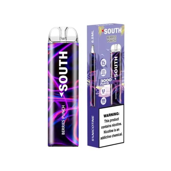 Best Deal South by North 3000 Puffs Disposable Vape 6.5mL Berries Punch