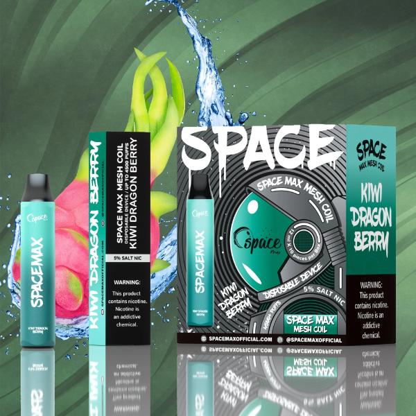 Kiwi Dragon Berry Space Max 4500 Puffs Mesh Disposable