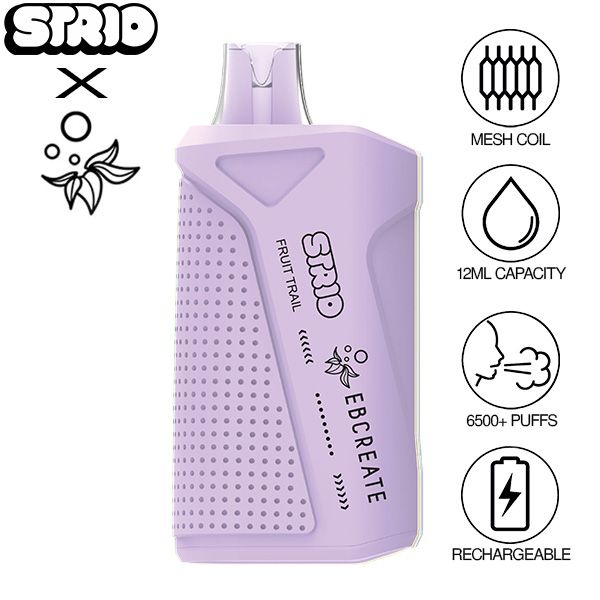 Elf EBCreate x Strio XC6500 12mL Puffs Disposable Vape Best Flavor Fruit Trail