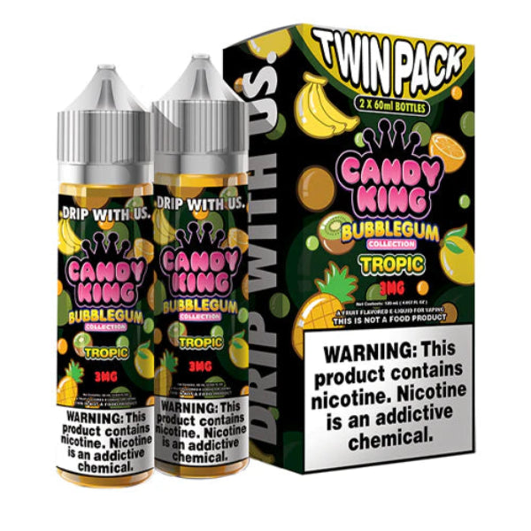 Best Deal Candy King Bubblegum Vape Juice 120mL - Tropic