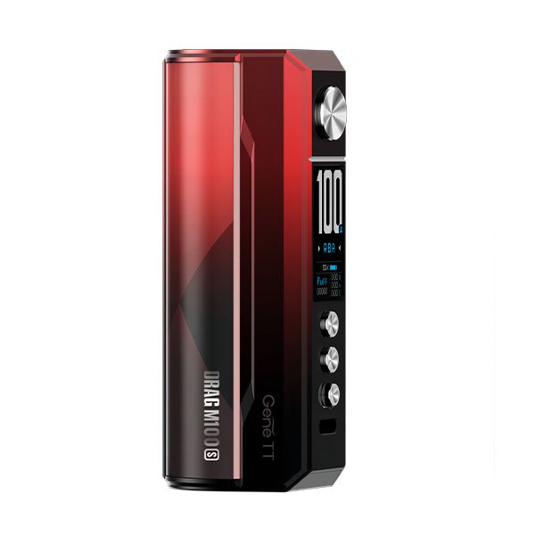 Red black drag m100s vape mod 100w voopoo