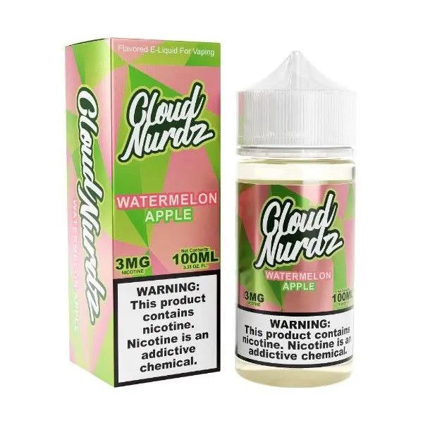 Best Deal Cloud Nurdz 100mL Vape Juice - Watermelon Apple