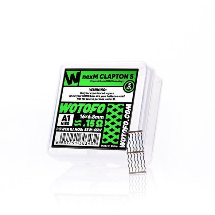 Best Deal Wotofo NexMesh Clapton S Mesh Coil 5 Pack