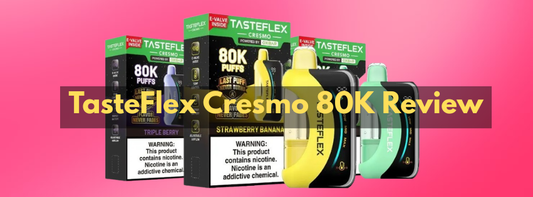 TasteFlex Cresmo 80K Review: A High-Capacity Vape With Smart Technology