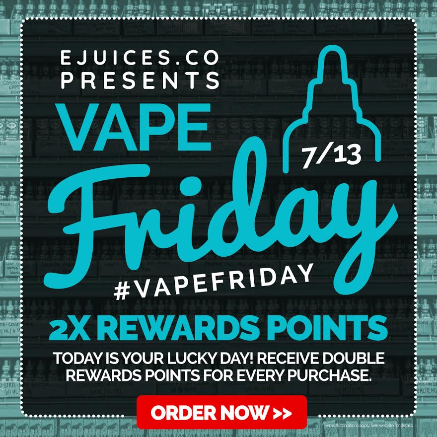 eJuices.co: Vape Friday July 2018! [1 DAY ONLY-BIG SAVINGS $$]