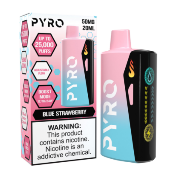 Pyro Boost Disposable 25000 Puffs 20mL Blue Strawberry 