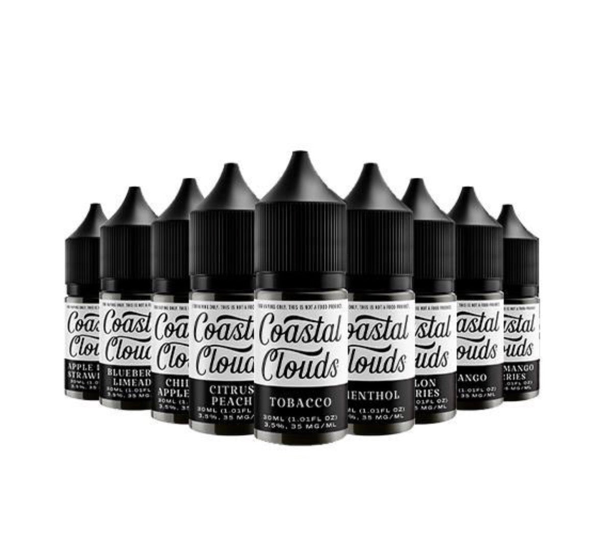 Coastal Clouds Salt TFN Series 30mL Vape Juice Best Flavors