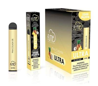 Fume Ultra Disposable Vape 2500 Puffs 10-Pack Best Flavor Pina Colada