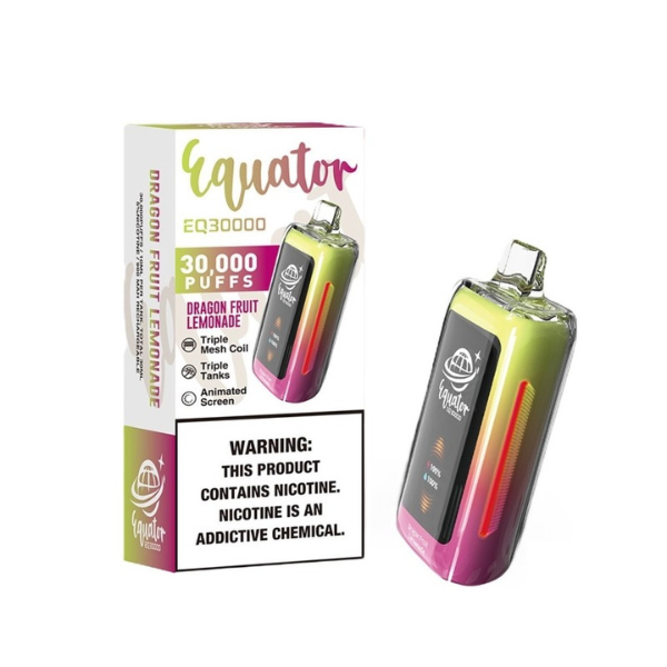Best Deal Equator EQ30000 Rechargeable Disposable Vape 30ml - Dragon Fruit Lemonade