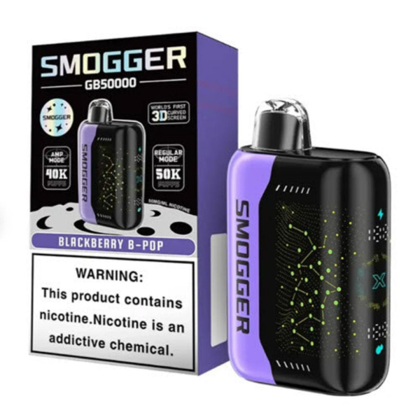 Smogger GB50000 Puff Disposable-Blackberry B - POP-Single Disposable-5%-28mL