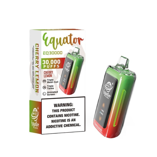 Best Deal Equator EQ30000 Rechargeable Disposable Vape 30ml -  Cherry Lemon