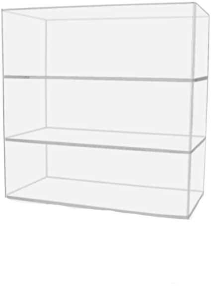 Acrylic Display Case-Empty 3-Shelf Case