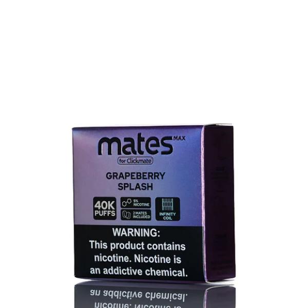 7Daze Clickmate Mates Max Recharge 5% Nic-Grapeberry Splash-5%-1-Pack