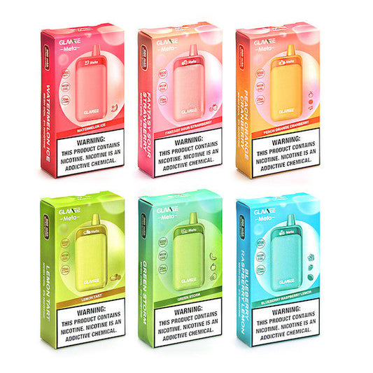 Glamee Meta 6000 Puff Single Disposable Vape Best Flavors