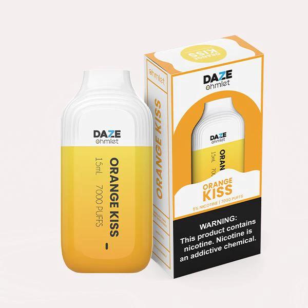 7Daze OHMLET 7000 Puffs Disposable Vape Best Flavor Orange Kiss