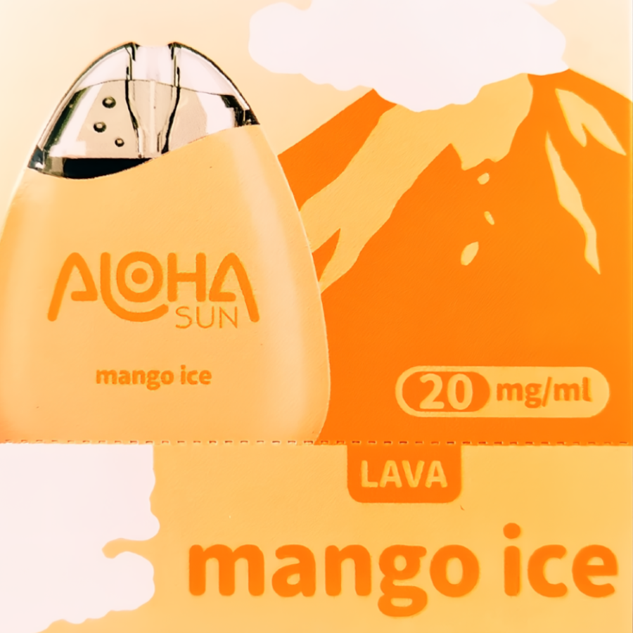 Aloha Sun Lava 1000 Mango Ice Graphic Square
