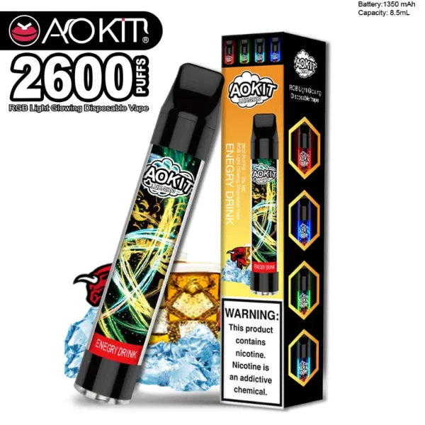 Aokit Lux 2600 Disposable Vape 8.5mL 10 Pack - $49.00 eJuices.co Aokit Lux 2600 Disposable Vape 8.5mL 10 Pack - $49.00 eJuices.co