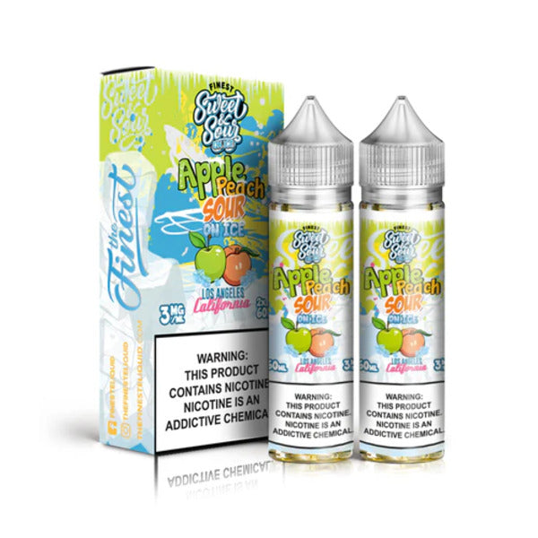 Best Deal The Finest Sweet & Sour Edition 120mL - Apple Peach Sour On Ice