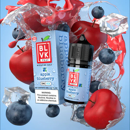 BLVK Fuji Salts 30mL Vape Juice Best Flavor Apple Blueberry