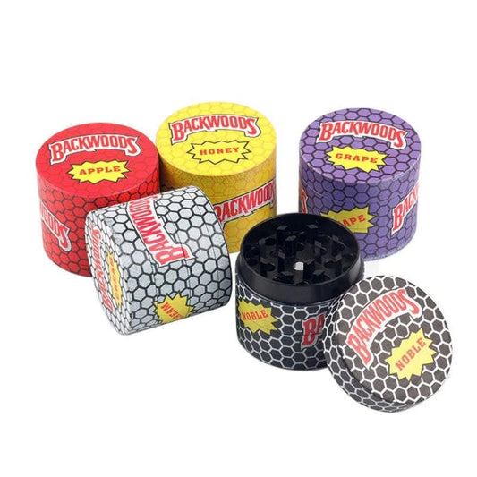 Backwoods 63mm 4 Part Zinc Alloy Herb Grinder