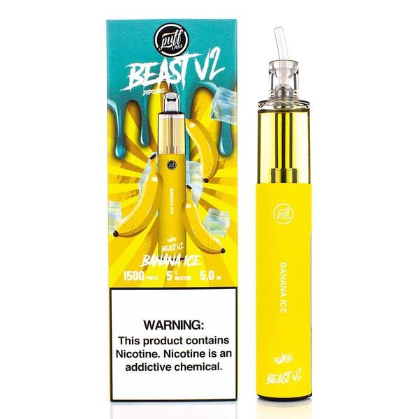 Best Deal Puff Labs Beast V2 Single Disposable Vape 5mL - Banana Ice