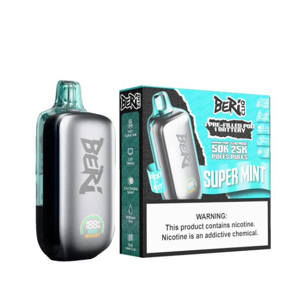 Beri CLIQ 50K Disposable Kit Super Mint